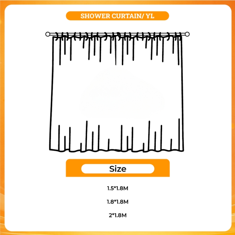 3D shower curtain - The Boys Shop