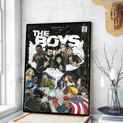 The Boys Comic Art Style Wall Art