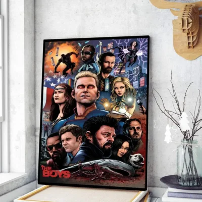 The Boys Anime Whitepaper Wall Art