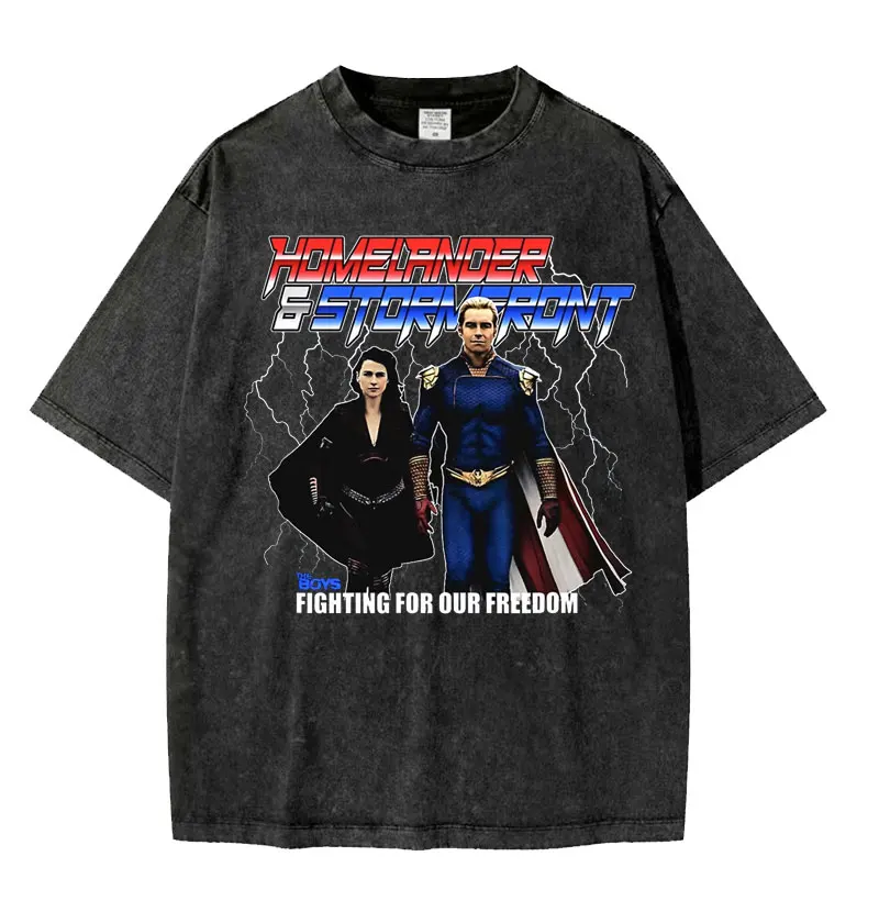 The Boys Retro Style Mineral Wash T-shirts