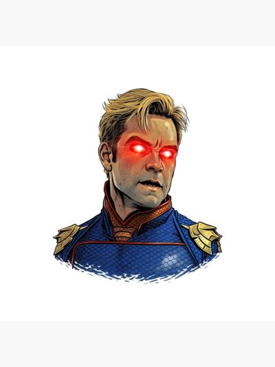 Alternative view of Homelander From The Boys Laser Eyes Throw Pillow