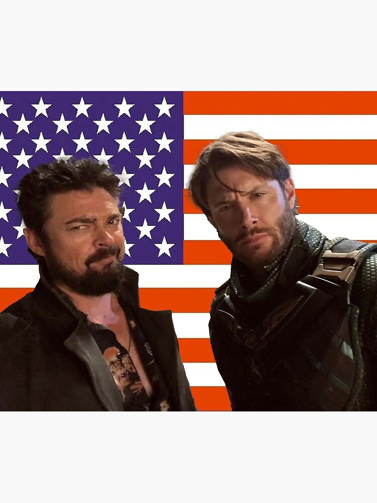 Solider Boy Billy Butcher American Flag Tapestry - Image 2