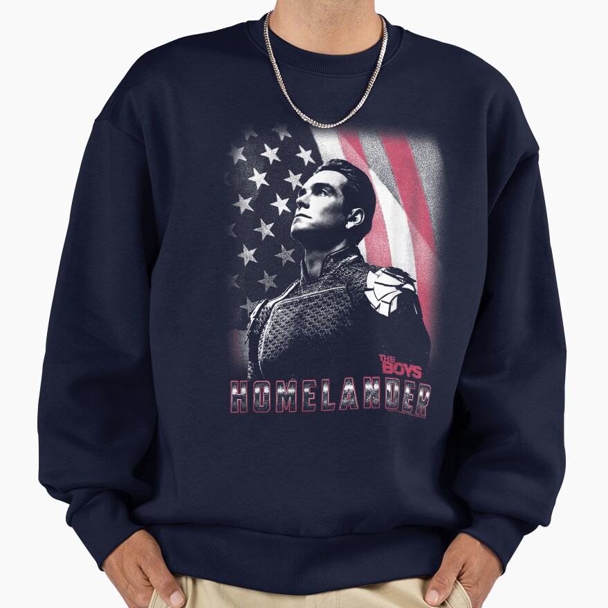 American Flag Background Sweatshirt - Image 5