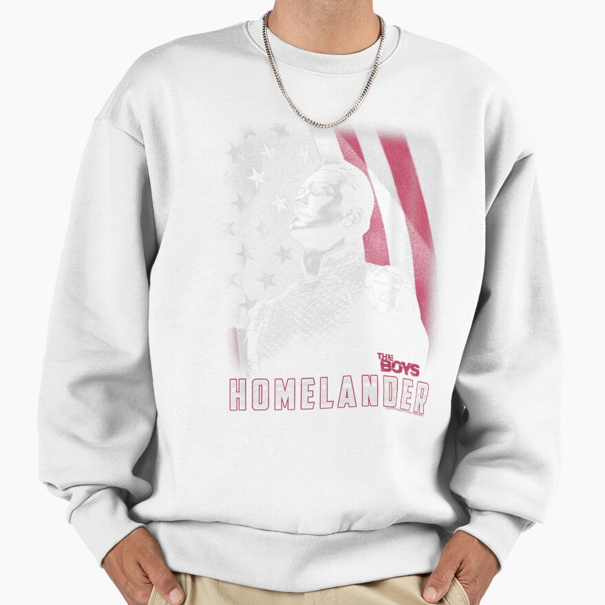 American Flag Background Sweatshirt - Image 2
