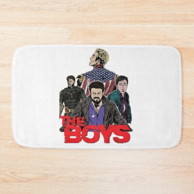 Dark Hero The Boys Comics Parody Bath Mat