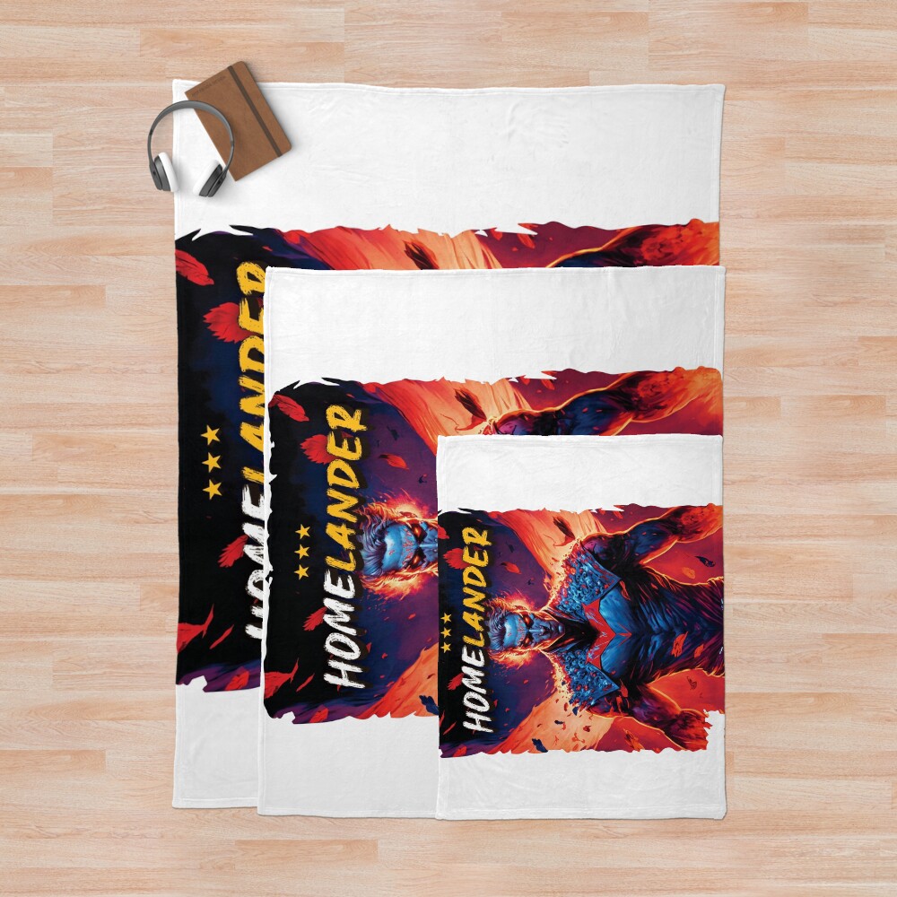 The Boys Homelander Art Design Throw Blanket - Image 3