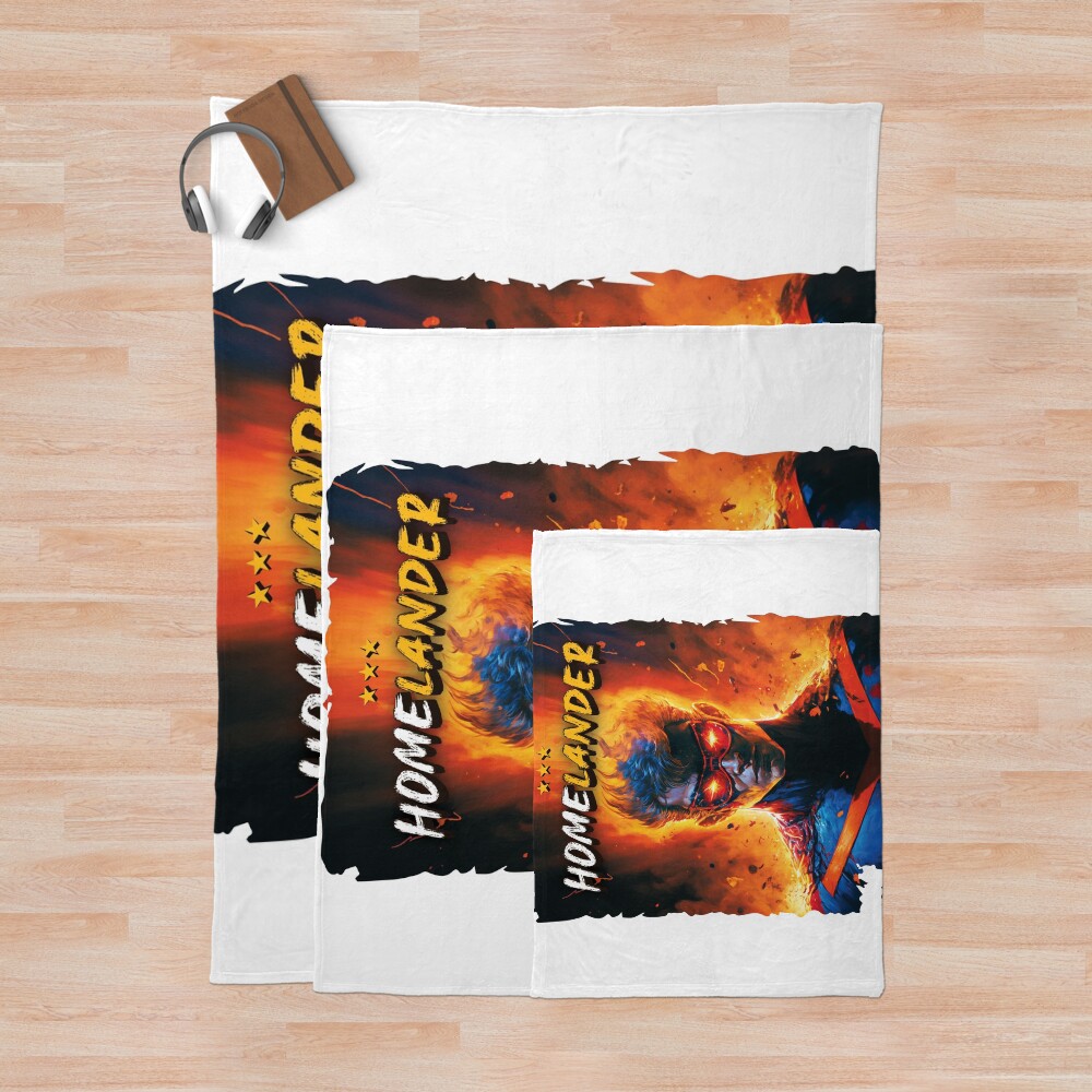 The Boys Homelander Design Art Throw Blanket - Image 3