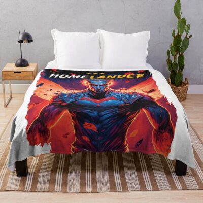 The Boys Homelander Art Design Throw Blanket