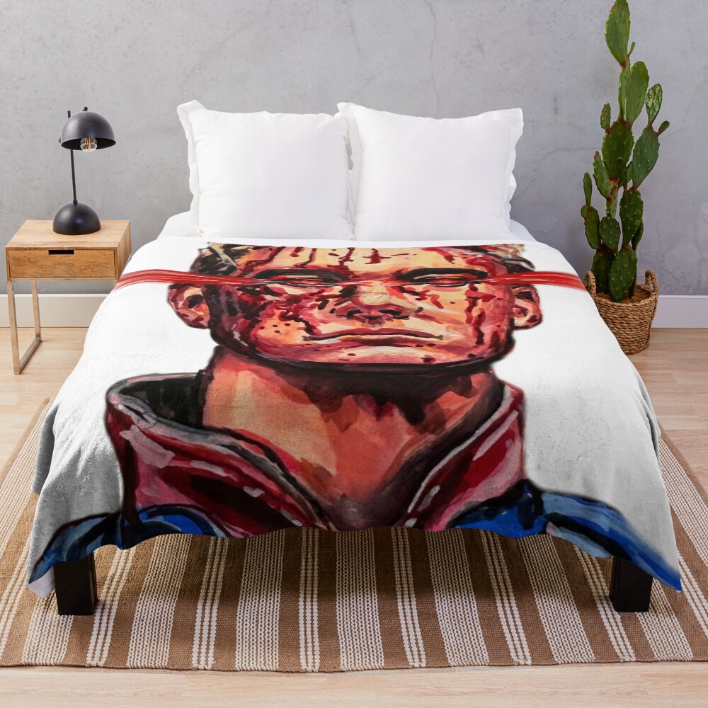 The Boys Scared Homelander Throw Blanket