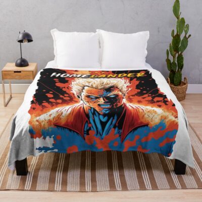 The Boys Homelander Art Rage Throw Blanket