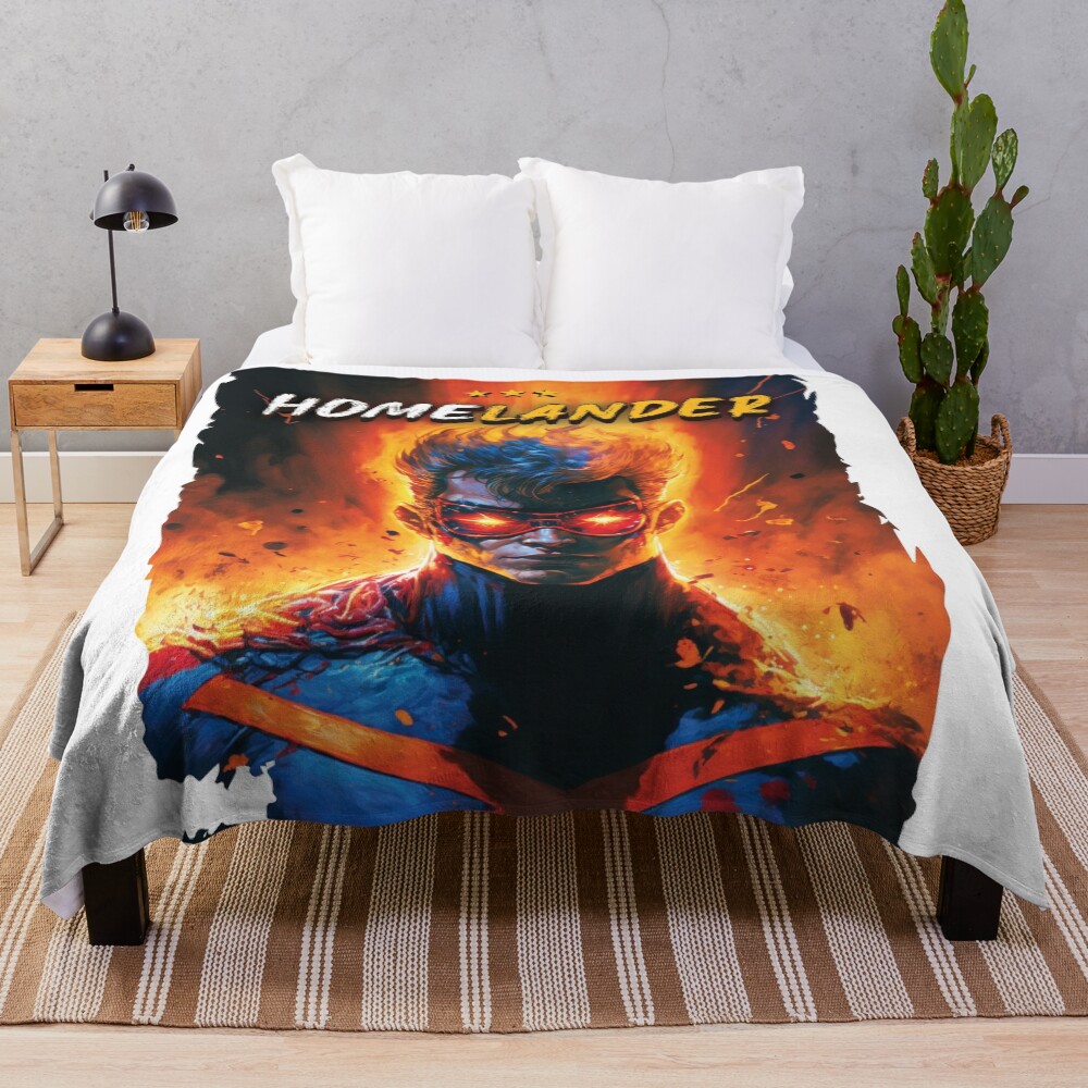 The Boys Homelander Design Art Throw Blanket