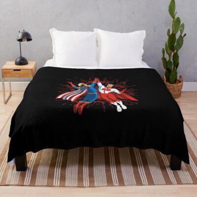 Omni Man And Homelander Classic Throw Blanket