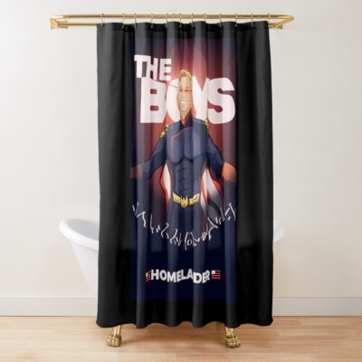 The Boys Homelander Light Shower Curtain