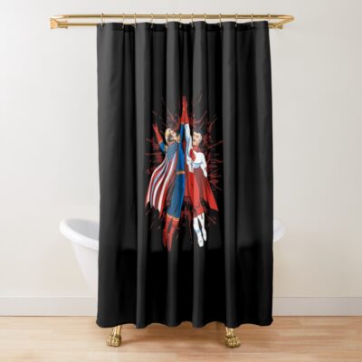 Omni Man And Homelander Classic Shower Curtain