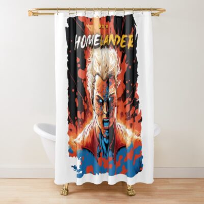 The Boys Homelander Art Rage Shower Curtain