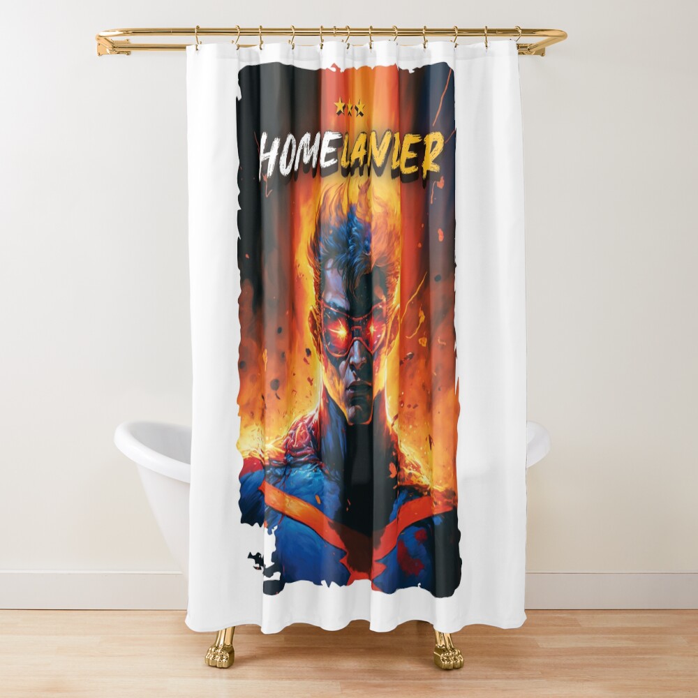 The Boys Homelander Art Futuristic Shower Curtain