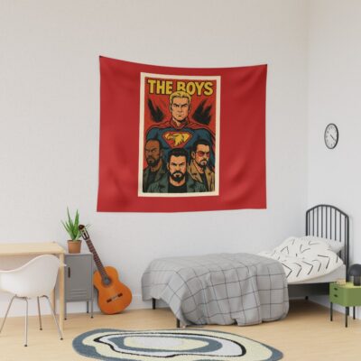 The Boys Vintage Comics Style Tapestry