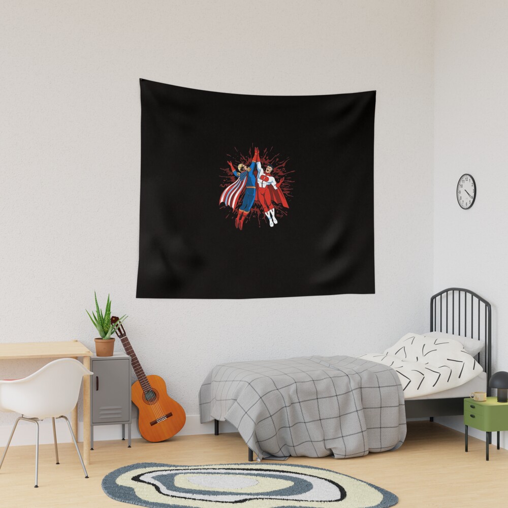 Omni Man And Homelander Classic Tapestry