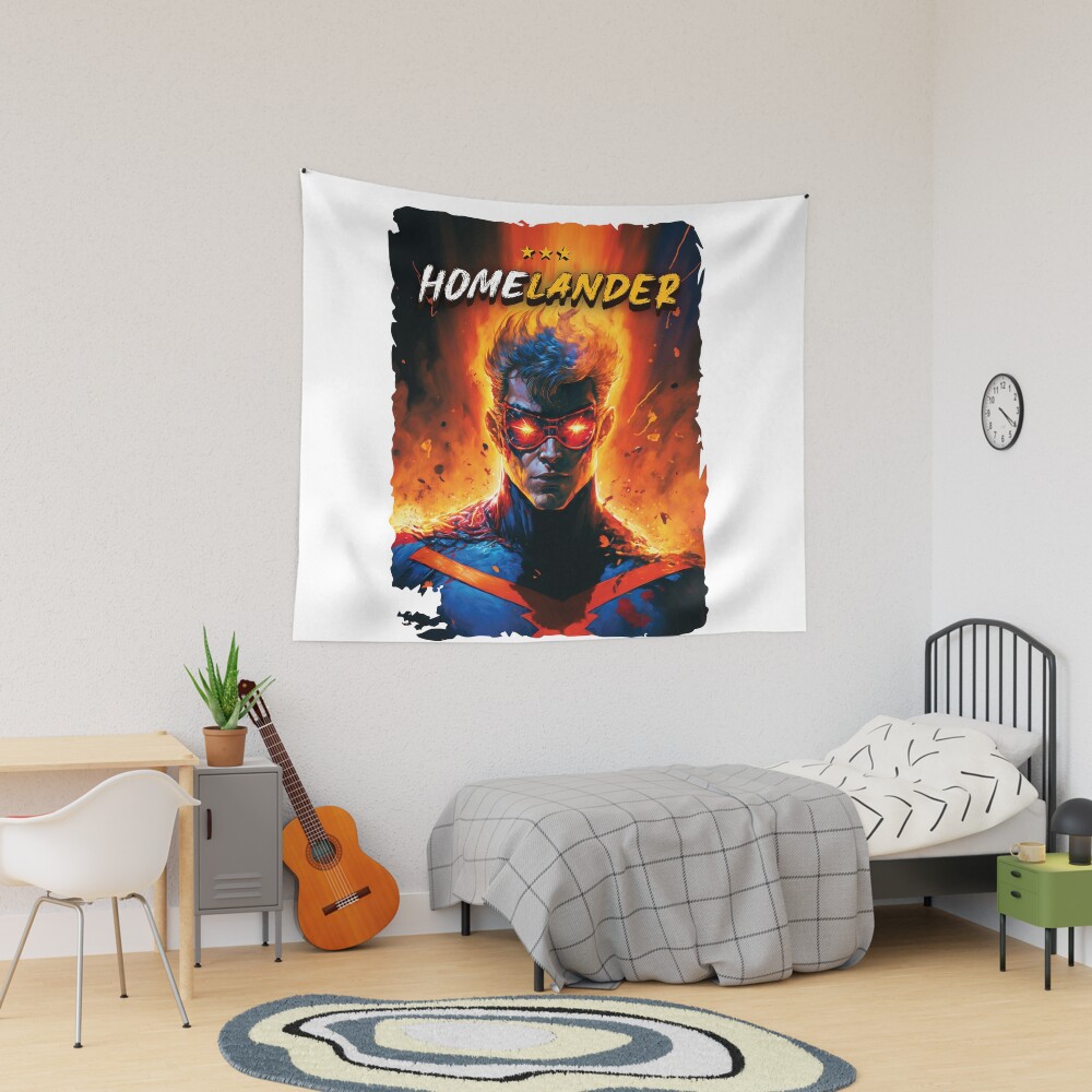 The Boys Homelander Design Art Futuristic Tapestry
