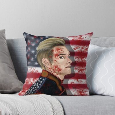 Homelander Original Digital Art Throw Pillow