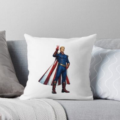 Homelander From The Boys Victory Throw Pillow