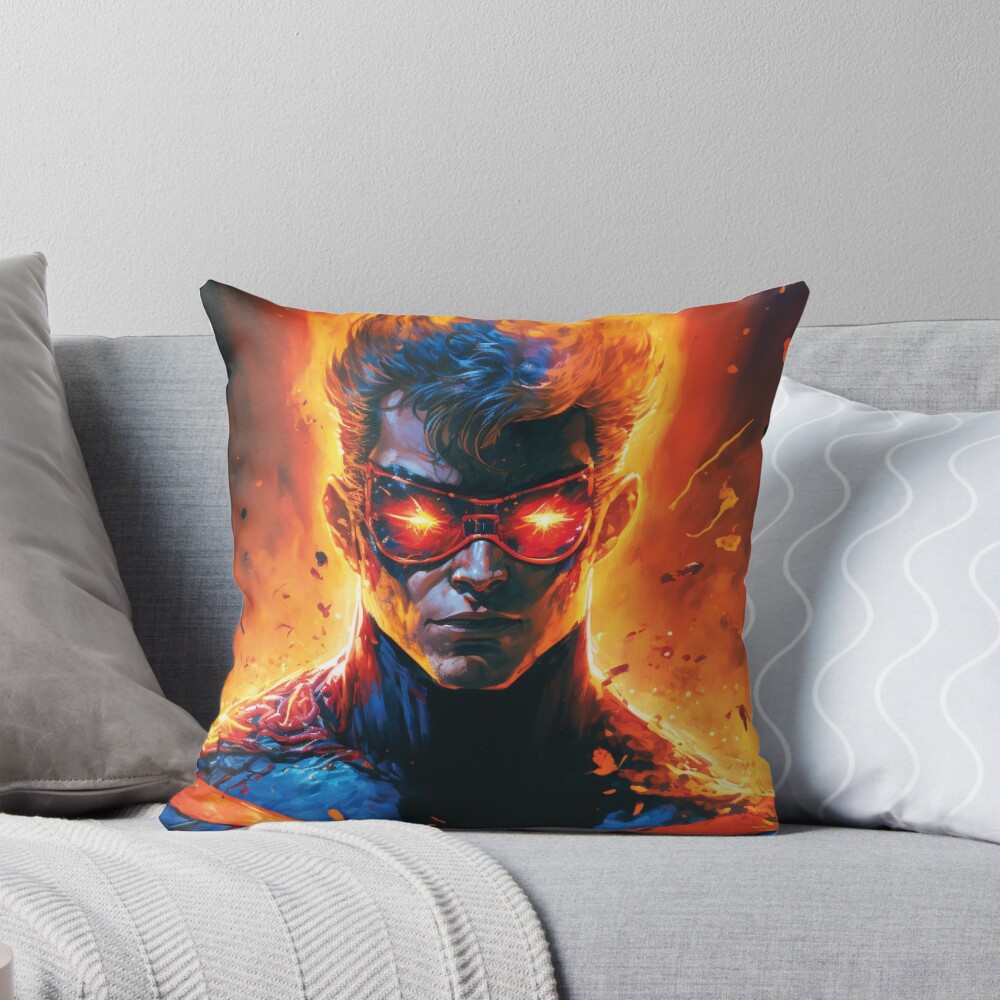The Boys Homelander Design Art Throw Pillow
